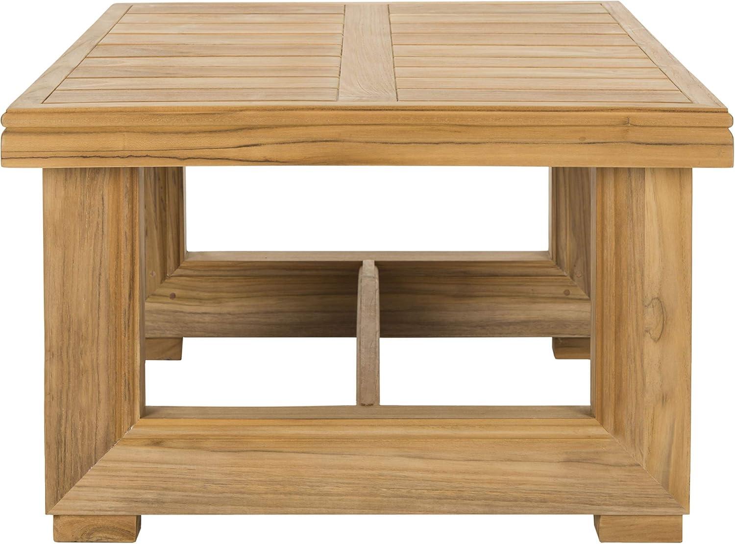 image:imageSAFAVIEH Couture Montford Brazilian Teak Coffee TableNatural Teak