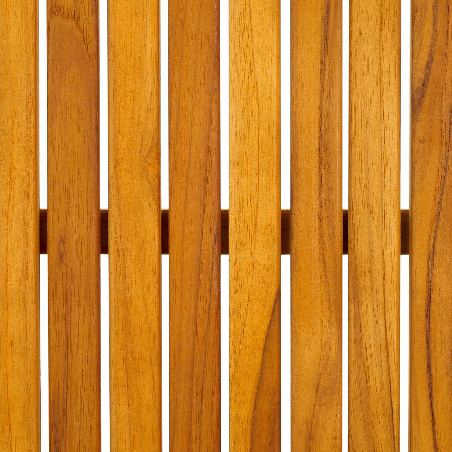 image:imageSAFAVIEH Couture Outdoor Collection Samoa Natural Brown Brazilian Teak Solid Wood Patio Coffee Table