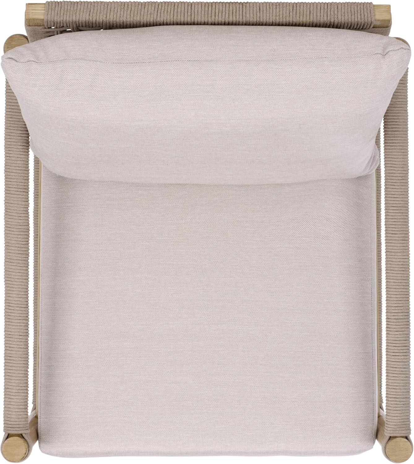 image:imageSAFAVIEH Couture Outdoor Patio Furniture Collection Dorianna Accent Chair Sand amp Beige Woven Rope and Removable Cushions CPT4004ASandBeige