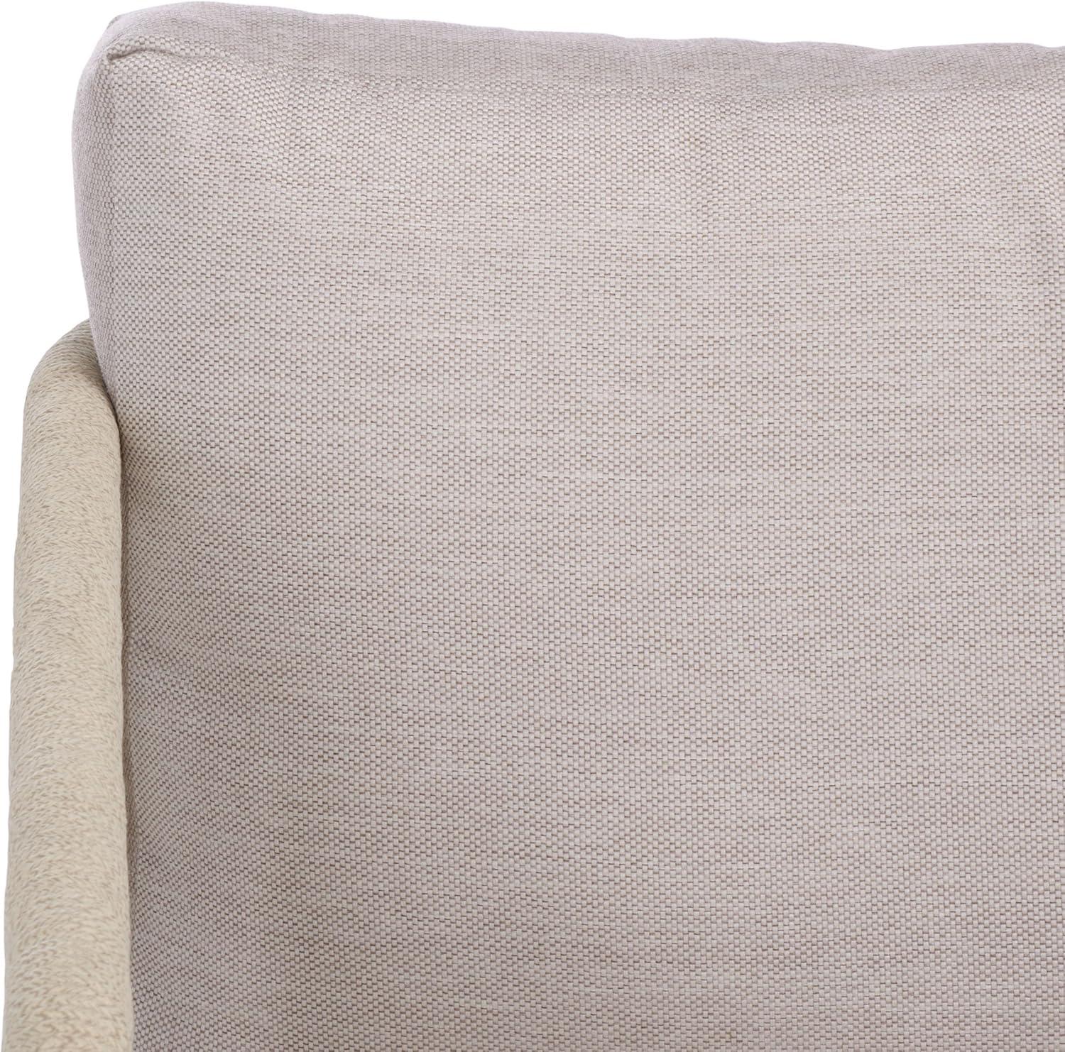 image:imageSAFAVIEH Couture Outdoor Patio Furniture Collection Franklyn Rope Accent Chair White Aluminum Frame with Beige Woven Rope amp Cushions Fully Assembled CPT4014AWhiteBeige