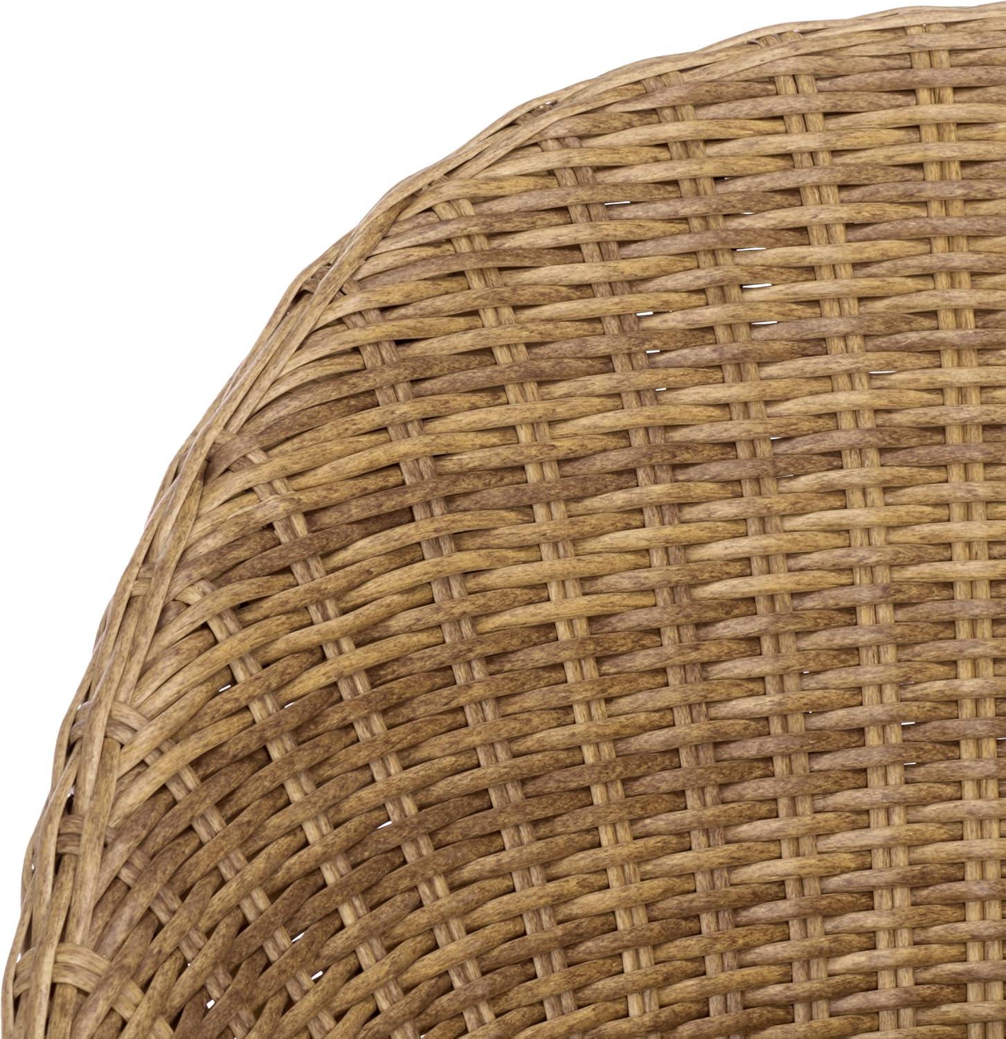 image:imageSAFAVIEH Couture Outdoor Patio Furniture Collection Lynsee Wicker Chair with Cushion Fully Assembled CPT2112Natural