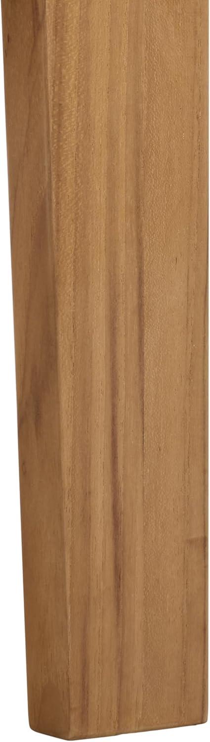 image:imageSAFAVIEH Couture Outdoor Patio Furniture Collection Martinique Chaise Lounge Chair Natural Teak Solid Wood with Removable White Cushions CPT1066HWhiteNatural Teak