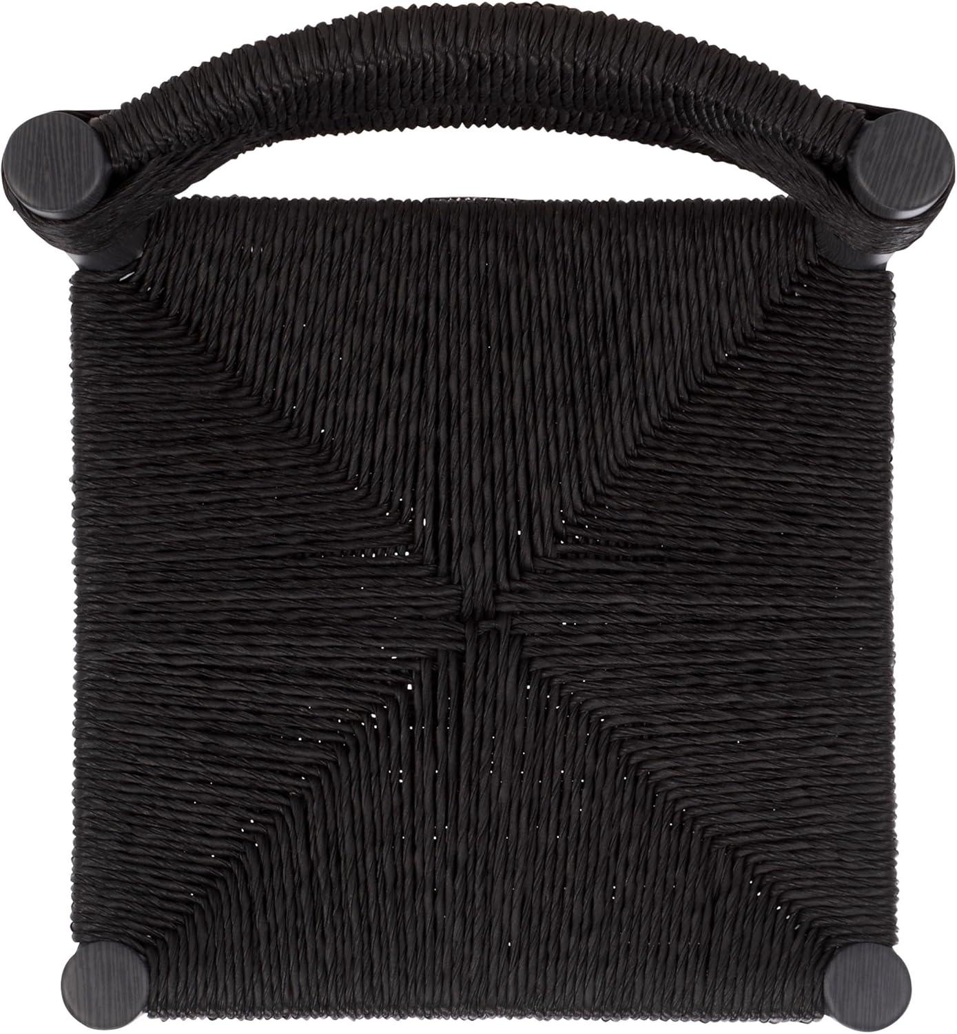 image:imageSAFAVIEH Couture Outdoor Patio Furniture Collection Romona Tropical Bar Stool Set of 2 Black Woven Rattan Design 30Inch Fully Assembled CPT4001ABlack