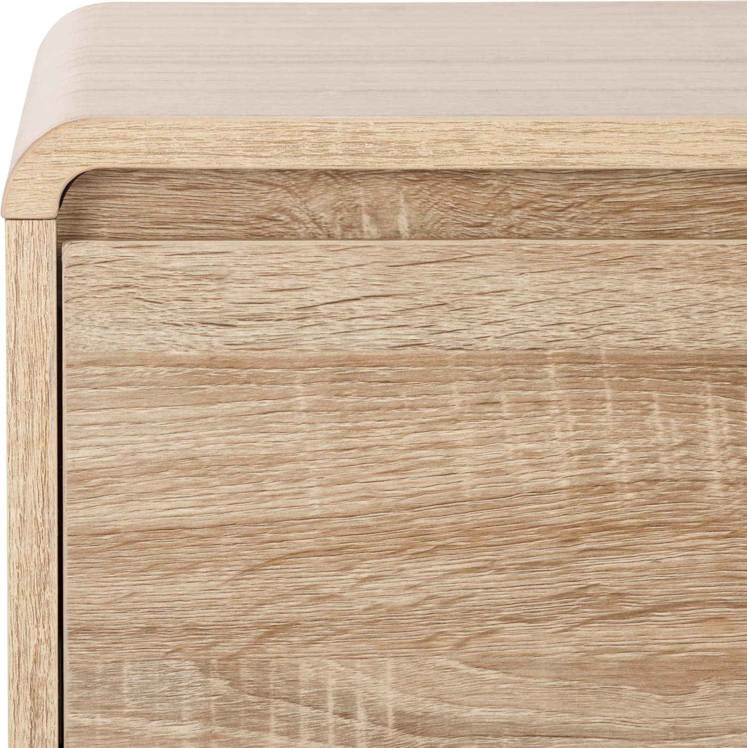 image:imageSAFAVIEH Home Collection Arsenio 2Drawer Nightstand Table Light Cream Modern Bedside Storage NST3101CLight Cream