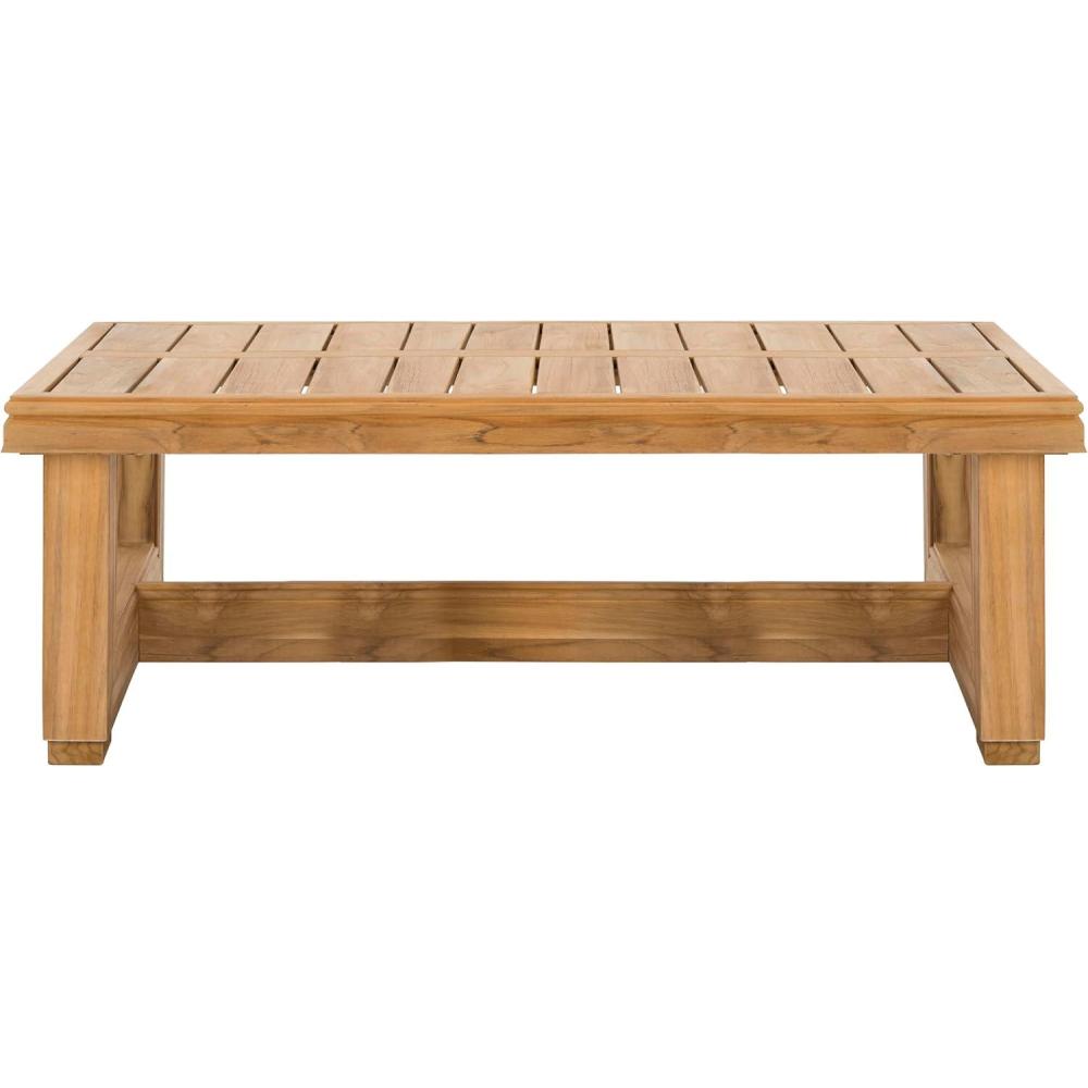 image:imageSAFAVIEH Couture Montford Brazilian Teak Coffee TableNatural Teak