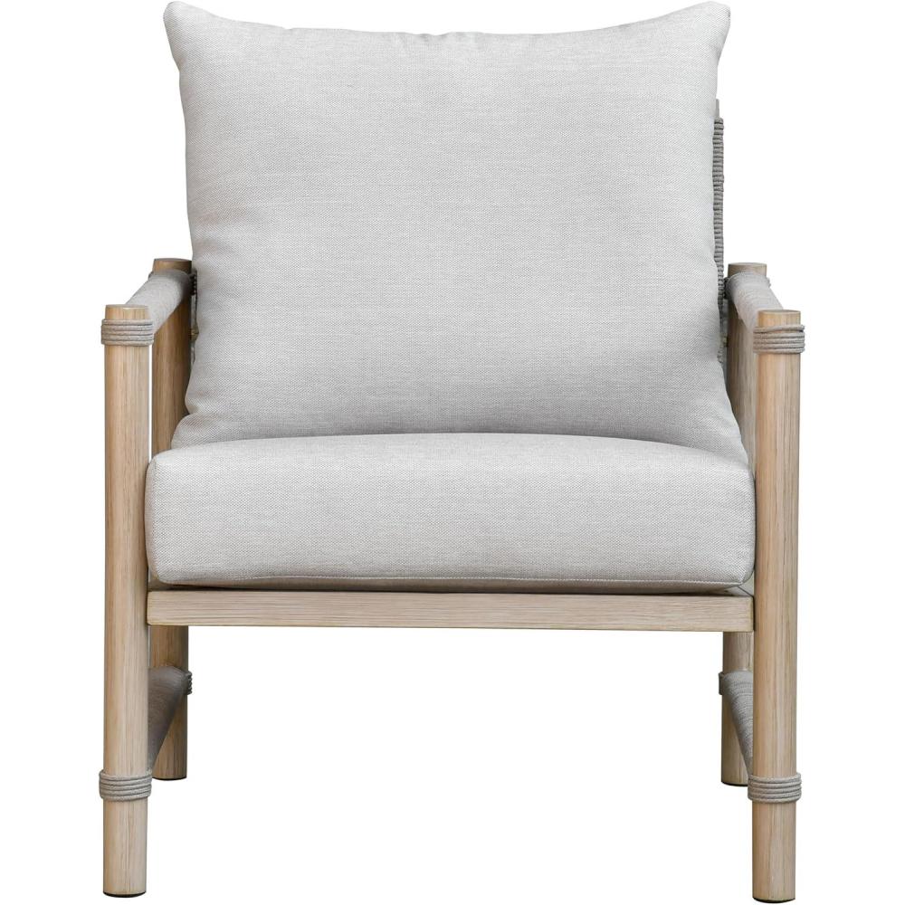 image:imageSAFAVIEH Couture Outdoor Patio Furniture Collection Dorianna Accent Chair Sand amp Beige Woven Rope and Removable Cushions CPT4004ASandBeige