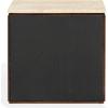 SAFAVIEH Couture Collection – Alaura Travertine Top & Oak Nightstand, Modern Bedside Table with Drawer & Shelf, Fully Assembled (SFV2222A)(Travertine/Walnut)