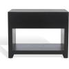 SAFAVIEH Couture Collection – Darnell Medium Oak Nightstand, 1 Drawer with Storage Shelf, Fully Assembled, Modern Bedroom Accent Table (SFV2152C)(Black)