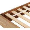 SAFAVIEH Couture Collection – Decarla Natural Wood Queen Bed Frame, Platform Design, No Box Spring Needed (BSC2001A-Q)(Natural)
