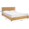 SAFAVIEH Couture Collection – Glenburg Queen Bed, Natural Woven Banana Stem & Wood Frame, Tropical Coastal Design, No Box Spring Needed (SFV1327A-Q)(Natural)