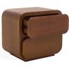SAFAVIEH Couture Collection – Herald Brown 2-Drawer Wood Nightstand, Modern Bedroom Storage, Fully Assembled (SFV5546A)(Brown)