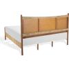 SAFAVIEH Couture Collection – Ivyanne King Bed, Natural Woven Banana Stem & Wood Frame, Tropical Coastal Design, No Box Spring Needed (SFV1311A-K)(Black)