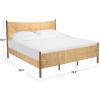 SAFAVIEH Couture Collection – Ivyanne King Bed, Natural Woven Banana Stem & Wood Frame, Tropical Coastal Design, No Box Spring Needed (SFV1311A-K)(Natural)