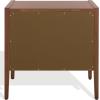 SAFAVIEH Couture Collection – Mayalyn Walnut & Black Wood 2 Drawer Nightstand, Modern Bedside Table with Storage, Fully Assembled Bedroom Furniture (SFV7722A)(Walnut/Black)