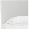 SAFAVIEH Couture Collection – Pippin Light Brown Velvet Upholstered Queen Bed with Headboard, No Box Spring Required (SFV5063B-Q)(White/Natural)