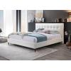SAFAVIEH Couture Collection – Rexsie Dark Grey Upholstered Queen Bed, Tufted Headboard, Modern Design, No Box Spring Needed (SFV1802B-Q)(Ivory/Black)