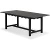 SAFAVIEH Couture Collection – Rhylee Walnut Brown Extendable Wood Dining Table, Rectangular Design, Seats up to 6 (SFV4217C)(Black)