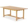 SAFAVIEH Couture Collection – Rhylee Walnut Brown Extendable Wood Dining Table, Rectangular Design, Seats up to 6 (SFV4217C)(Natural)
