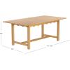 SAFAVIEH Couture Collection – Rhylee Walnut Brown Extendable Wood Dining Table, Rectangular Design, Seats up to 6 (SFV4217C)(Natural)