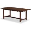 SAFAVIEH Couture Collection – Rhylee Walnut Brown Extendable Wood Dining Table, Rectangular Design, Seats up to 6 (SFV4217C)(Walnut)