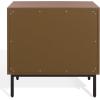 SAFAVIEH Couture Collection – Trever Walnut & Black Wood 3 Drawer Nightstand, Modern Bedside Table with Storage, Fully Assembled Bedroom Furniture (SFV7723A)(Walnut/Black)