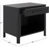 SAFAVIEH Couture Collection Abbiava Black 1-Drawer Nightstand (Fully Assembled)(Black)