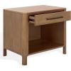 SAFAVIEH Couture Collection Abbiava Black 1-Drawer Nightstand (Fully Assembled)(Natural)