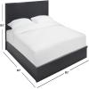 SAFAVIEH Couture Collection Deirdra Black Queen Bed, Ideal for Bedroom, Guest Room(Black – Q)