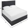 SAFAVIEH Couture Collection Deirdra Black Queen Bed, Ideal for Bedroom, Guest Room(Black – Q)