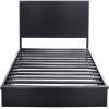 SAFAVIEH Couture Collection Deirdra Black Queen Bed, Ideal for Bedroom, Guest Room(Black – Q)