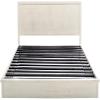 SAFAVIEH Couture Collection Deirdra Black Queen Bed, Ideal for Bedroom, Guest Room(White Washed – Q)