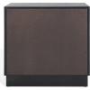 SAFAVIEH Couture Collection Deirdra Medium Oak 1-Drawer 1- Shelf Nightstand (Fully Assembled)(Black)