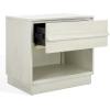 SAFAVIEH Couture Collection Deirdra Medium Oak 1-Drawer 1- Shelf Nightstand (Fully Assembled)(White Washed)