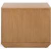 SAFAVIEH Couture Collection Edalina Natural Brown & White 2-Drawer Nightstand (Fully Assembled)(Natural/White)