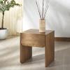 SAFAVIEH Couture Collection Grigorio Brown Solid Wood 1-Drawer Nightstand (Fully Assembled)(Brown)