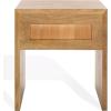 SAFAVIEH Couture Collection Grigorio Brown Solid Wood 1-Drawer Nightstand (Fully Assembled)(Brown)