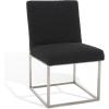 SAFAVIEH Couture Collection Jenette Black Boucle/Silver Leg Dining Chair (Fully Assembled)(Black/Silver [Boucle])