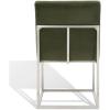 SAFAVIEH Couture Collection Jenette Black Boucle/Silver Leg Dining Chair (Fully Assembled)(Forest Green/Silver)
