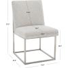 SAFAVIEH Couture Collection Jenette Black Boucle/Silver Leg Dining Chair (Fully Assembled)(Grey/Silver)