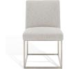 SAFAVIEH Couture Collection Jenette Black Boucle/Silver Leg Dining Chair (Fully Assembled)(Grey/Silver)
