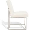 SAFAVIEH Couture Collection Jenette Black Boucle/Silver Leg Dining Chair (Fully Assembled)(Ivory/Silver)