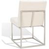 SAFAVIEH Couture Collection Jenette Black Boucle/Silver Leg Dining Chair (Fully Assembled)(Ivory/Silver)