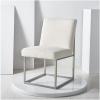SAFAVIEH Couture Collection Jenette Black Boucle/Silver Leg Dining Chair (Fully Assembled)(Ivory/Silver)