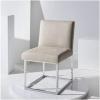 SAFAVIEH Couture Collection Jenette Black Boucle/Silver Leg Dining Chair (Fully Assembled)(Taupe / Silver)
