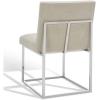 SAFAVIEH Couture Collection Jenette Black Boucle/Silver Leg Dining Chair (Fully Assembled)(Taupe / Silver)