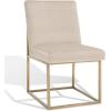 SAFAVIEH Couture Collection Jenette Black Boucle/Silver Leg Dining Chair (Fully Assembled)(Taupe/Gold)
