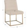 SAFAVIEH Couture Collection Jenette Black Boucle/Silver Leg Dining Chair (Fully Assembled)(Taupe/Gold)