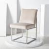 SAFAVIEH Couture Collection Jenette Black Boucle/Silver Leg Dining Chair (Fully Assembled)(Taupe/Silver)