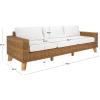 SAFAVIEH Couture Collection Margarita Dark Grey/White Faux Wicker Indoor/Outdoor Patio Sofa(Natural/White)