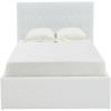 SAFAVIEH Couture Collection Rosita Low-Profile Ivory Tufted Upholstered Queen Bed, Ideal for Bedroom, Guest Room(Ivory – Q)